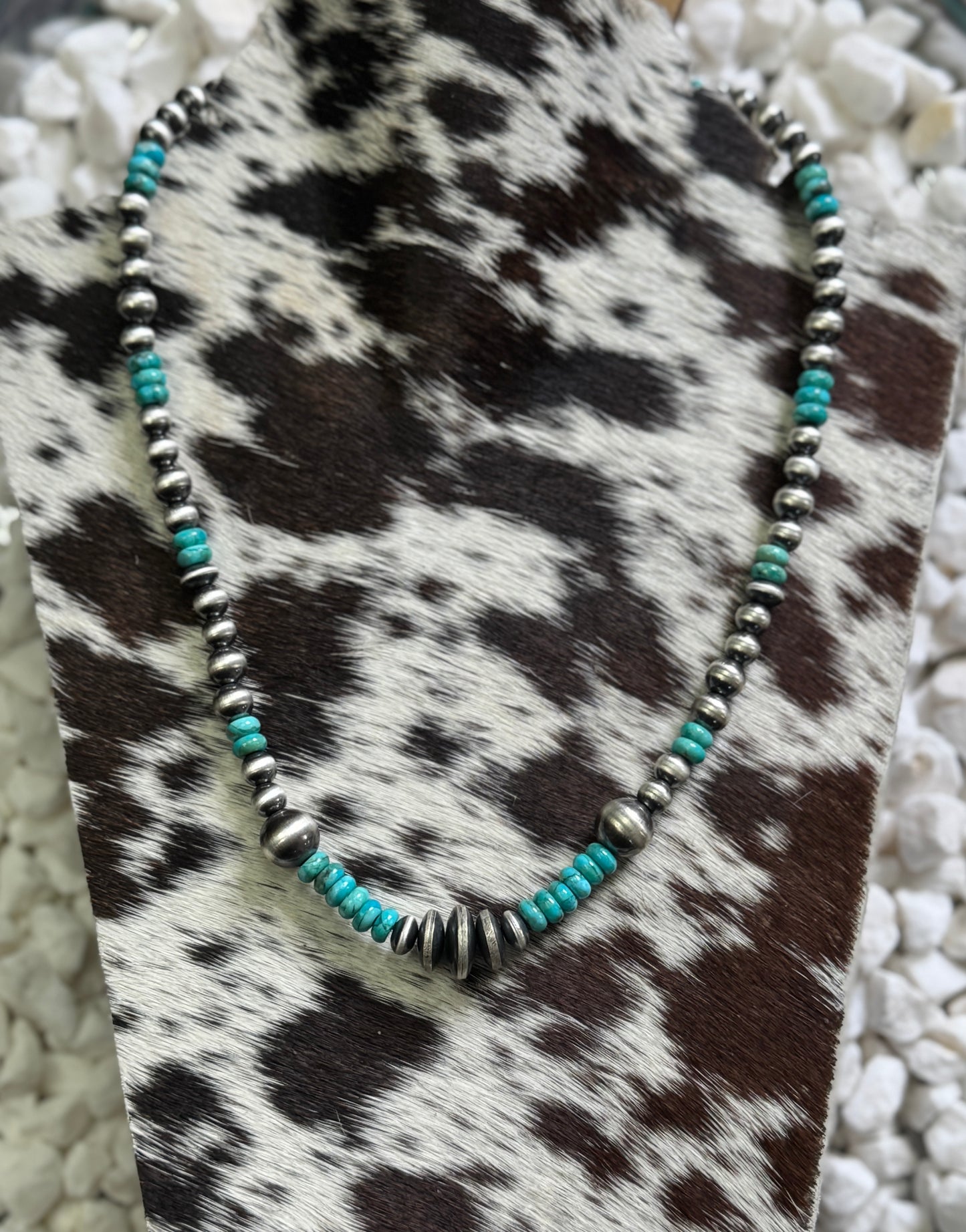 Genuine Navajo Turquoise + Pearl