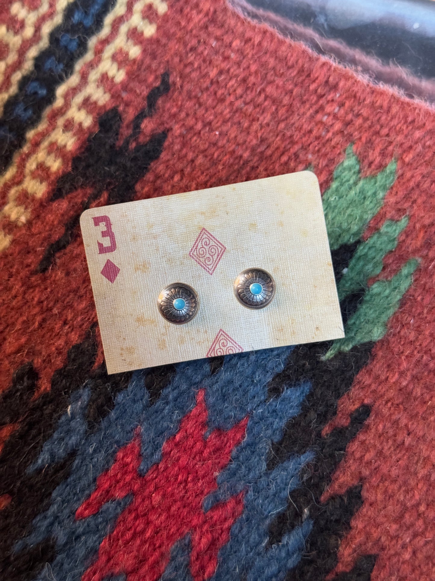 Concho Stud With Turquoise