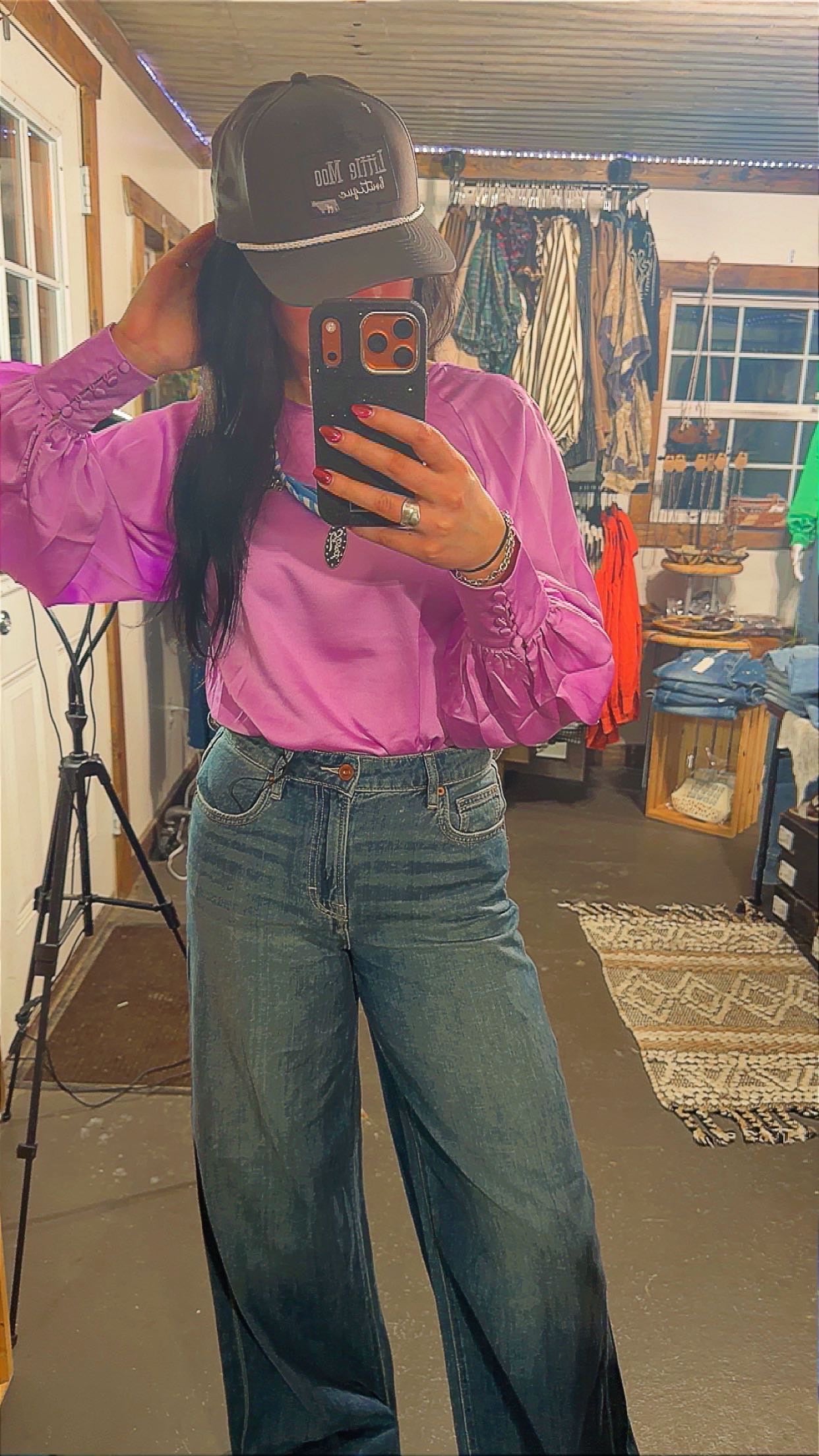 The Bella Satin Blouse