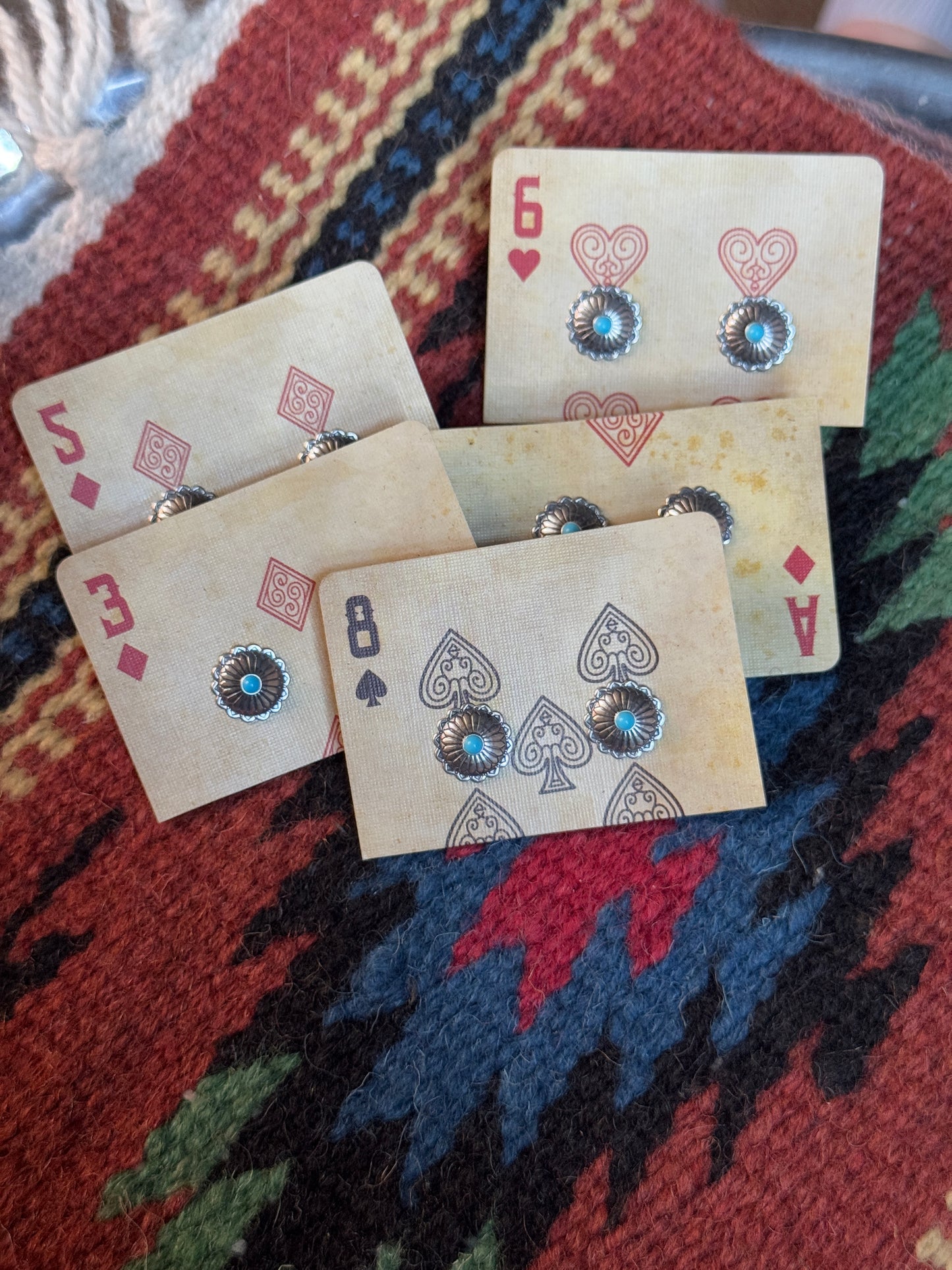 Concho Stud with Turquoise