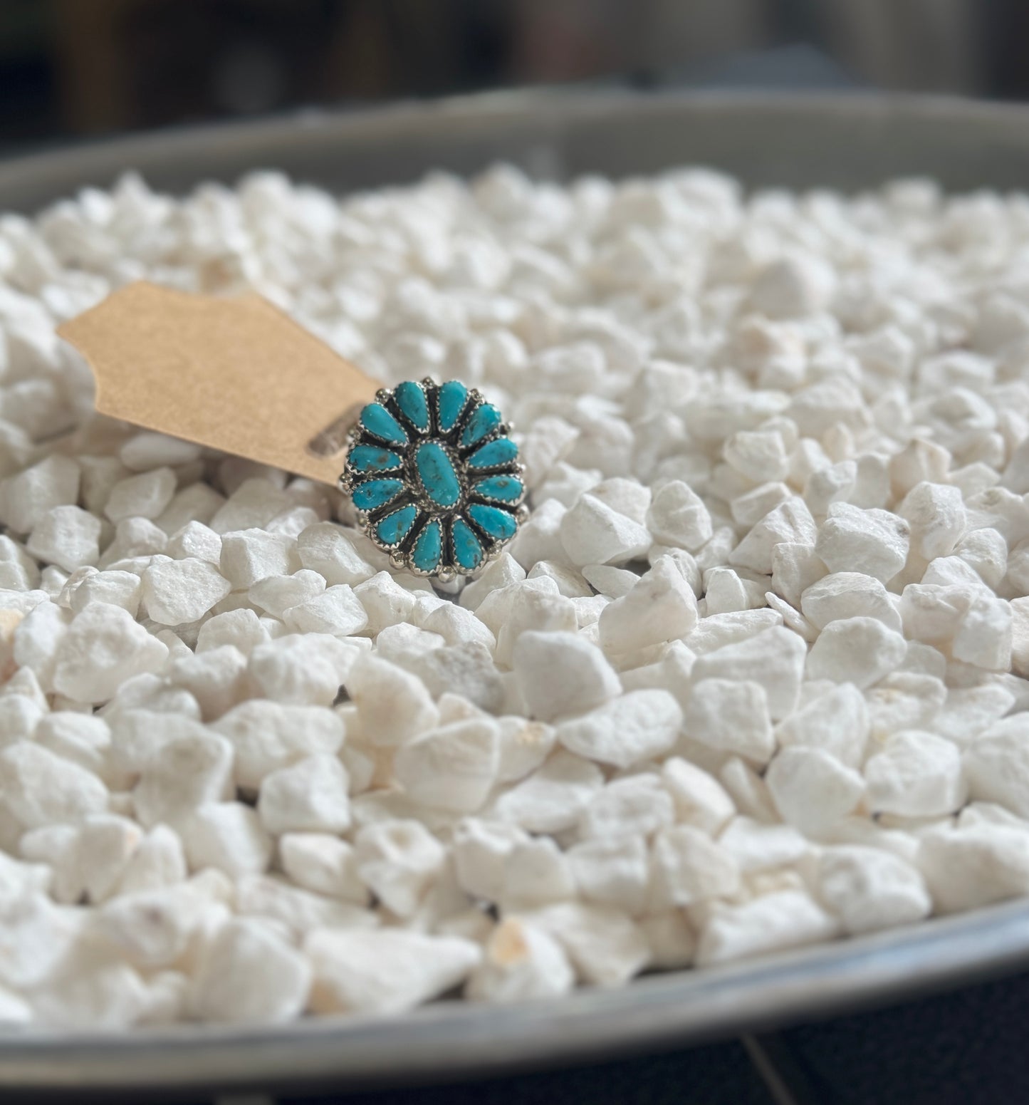 Genuine Navajo Adjustable Cluster Ring