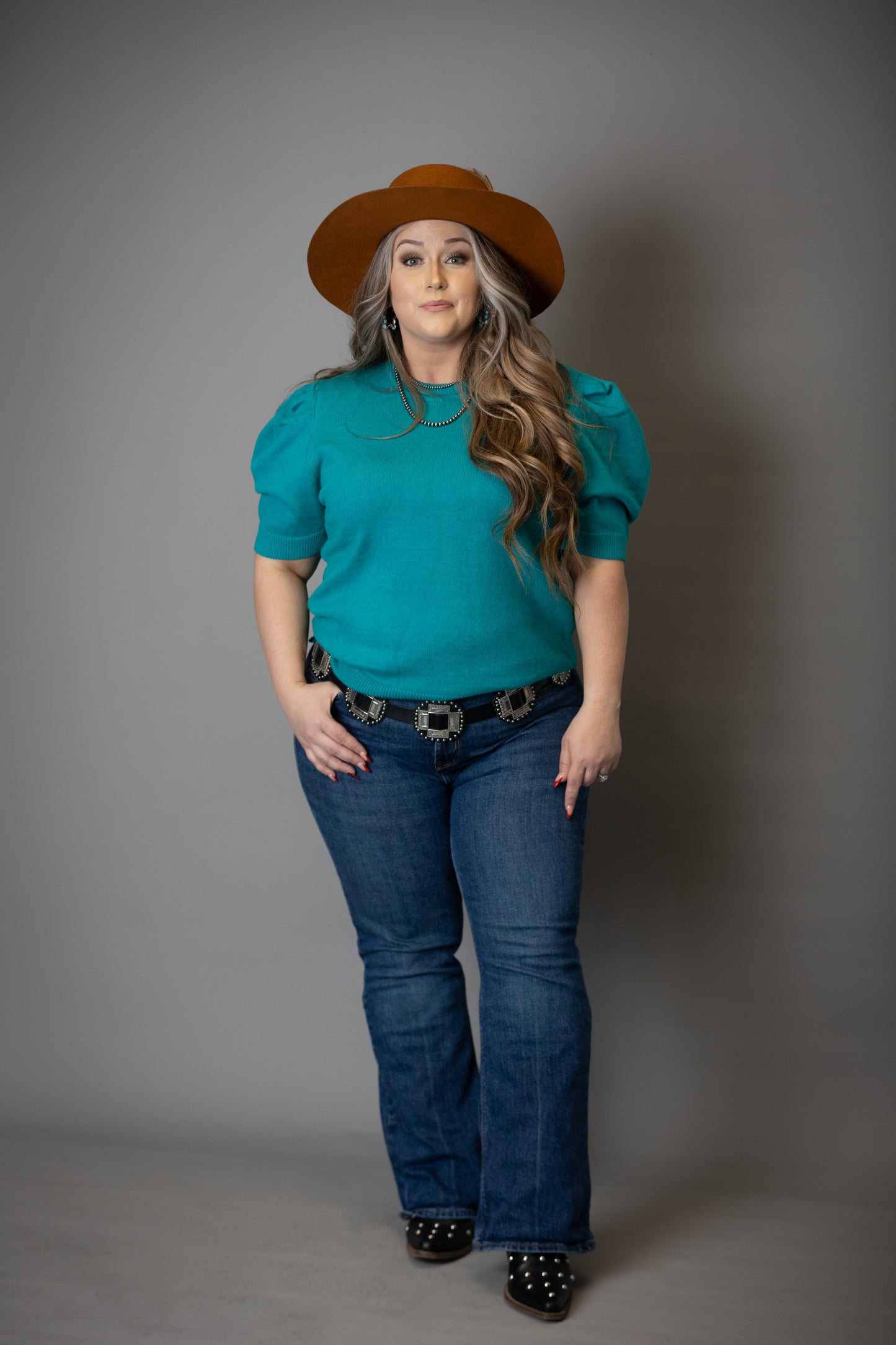 Extended Size Emerald Sweater Top