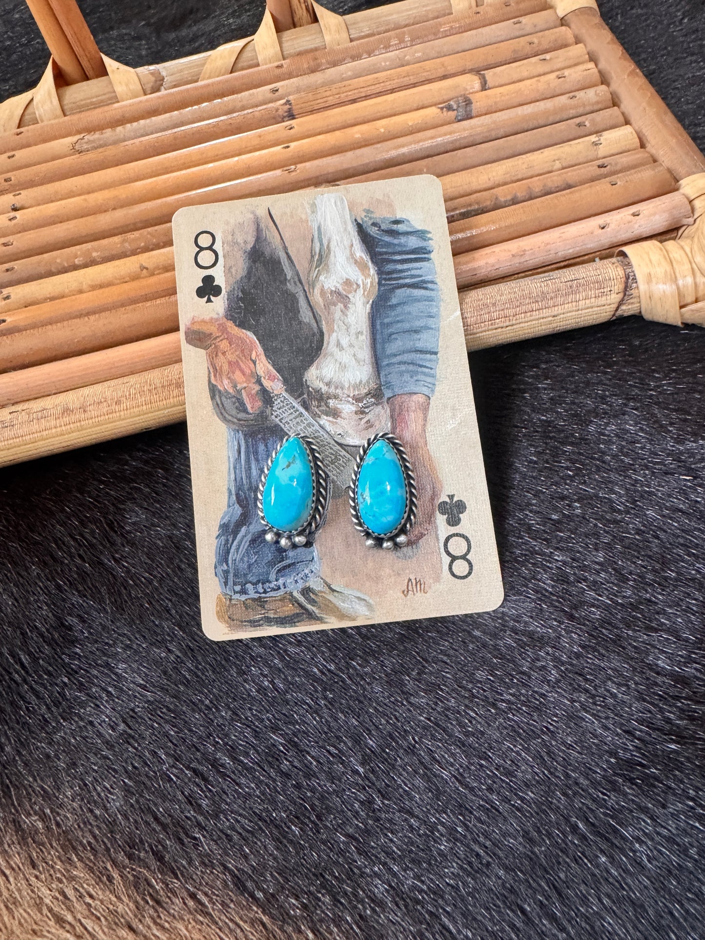 Genuine Turquoise Stud