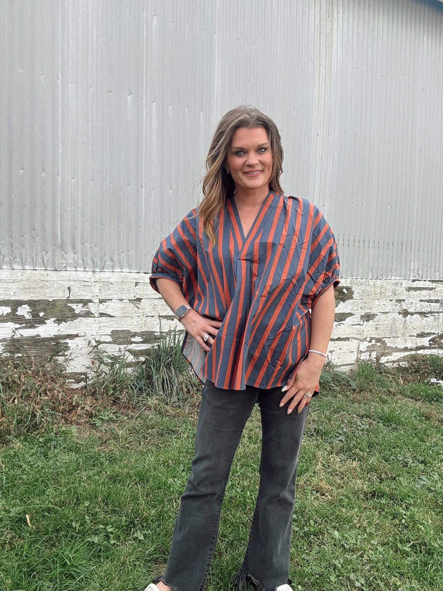 The Catherine Striped Dolman