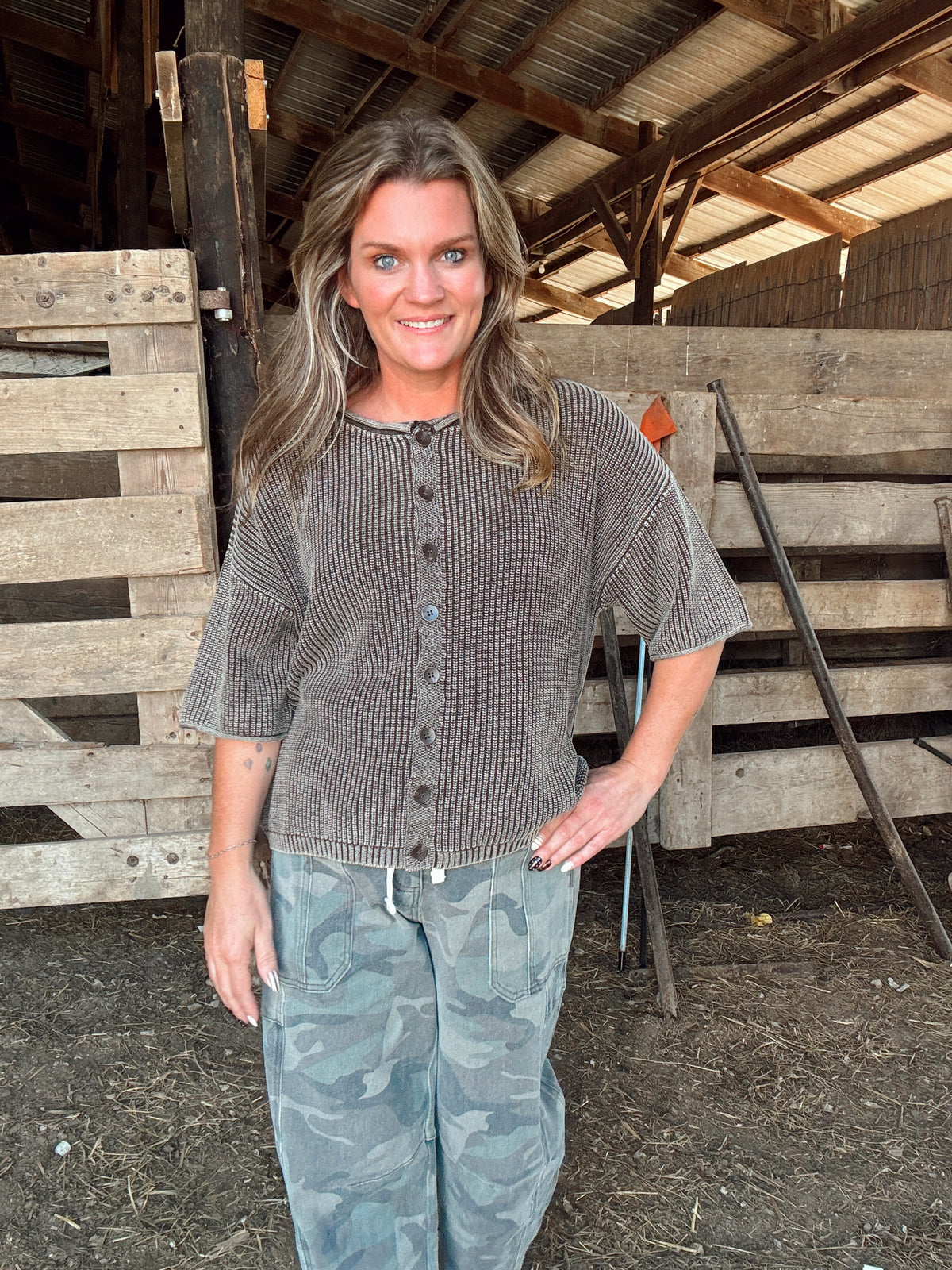 The Swayze Cardigan- Dark Brown