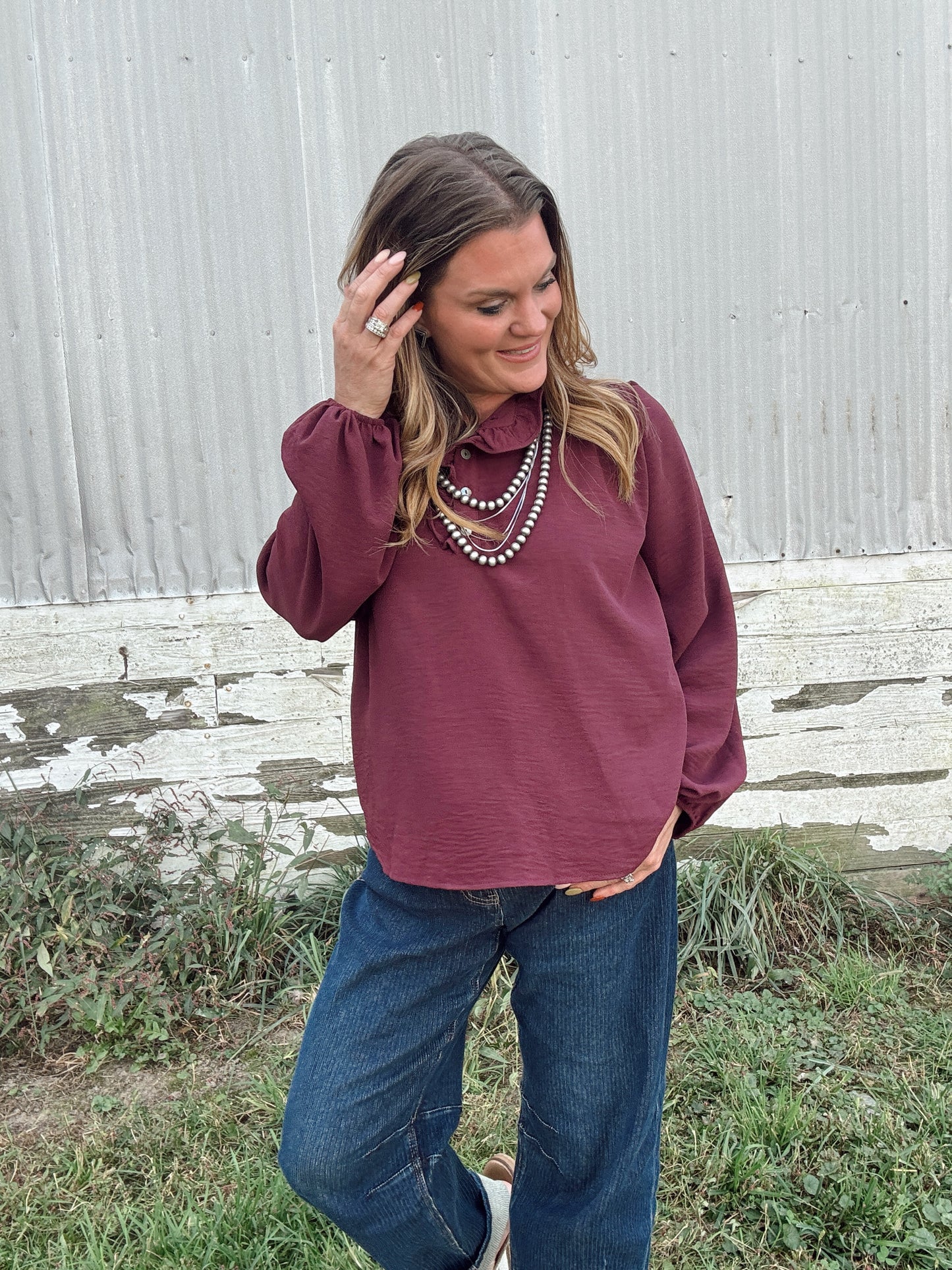 The Ryanne Ruffle Blouse