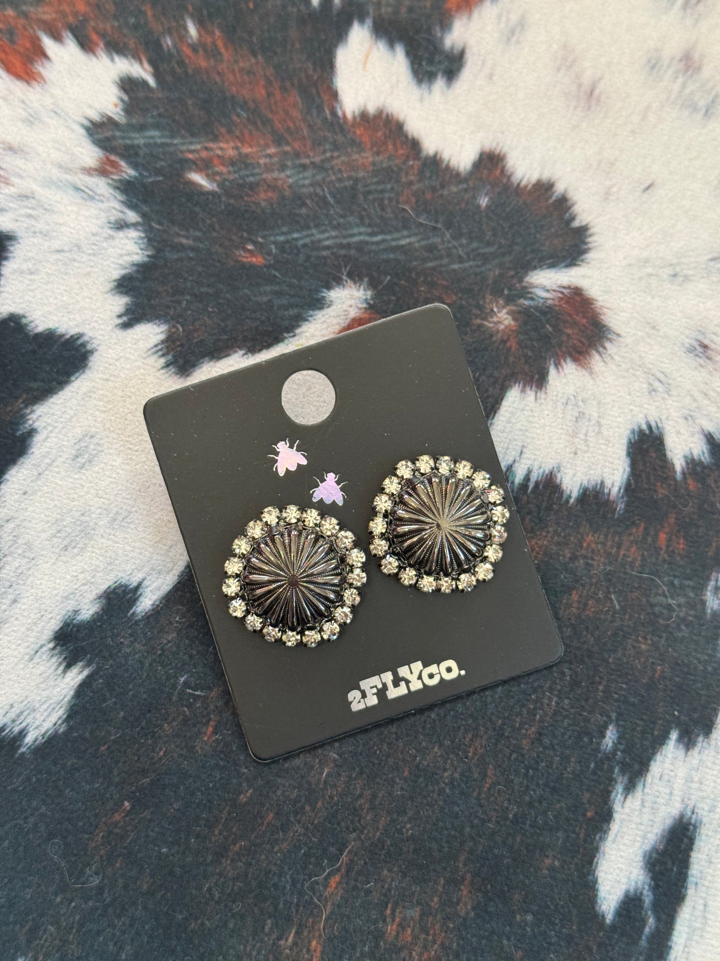 Giddy Up Concho Stud Earrings
