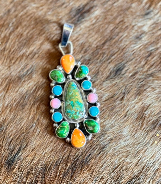 Navajo Multi Color Pendant