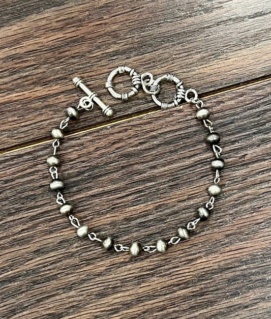 Handmade Navajo Bead Adjustable Bracelet
