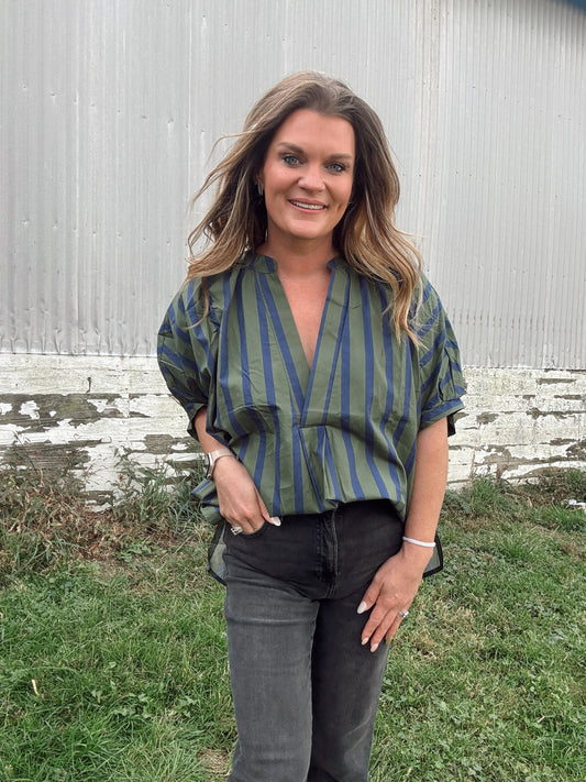 The Catherine Striped Dolman