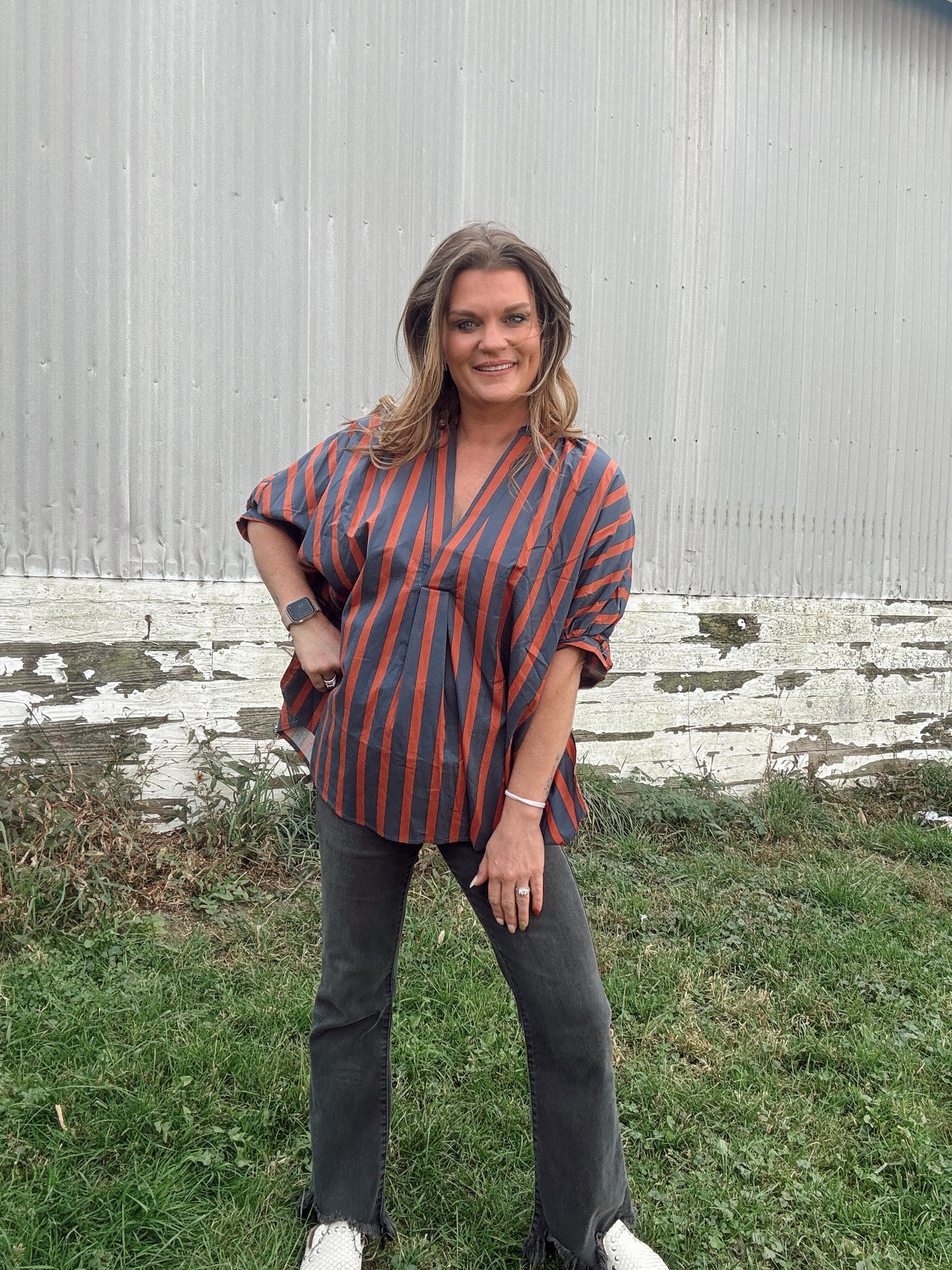 The Catherine Striped Dolman