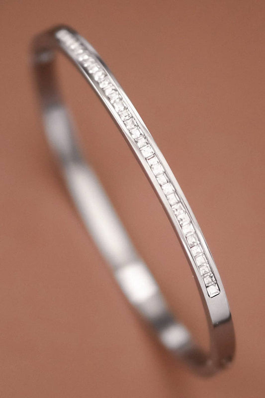 Tarnish-Resistant Waterproof Stainless Steel Bangle - 7040