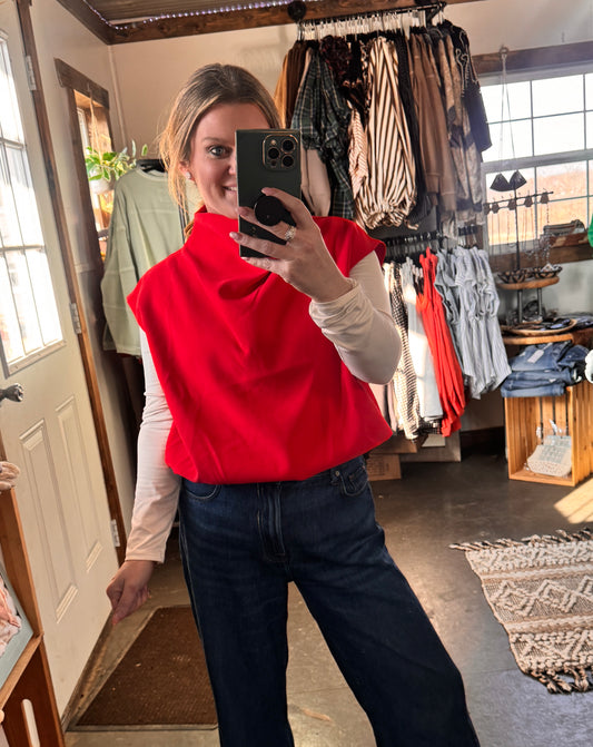 The Kaydee Bubble Top- Red