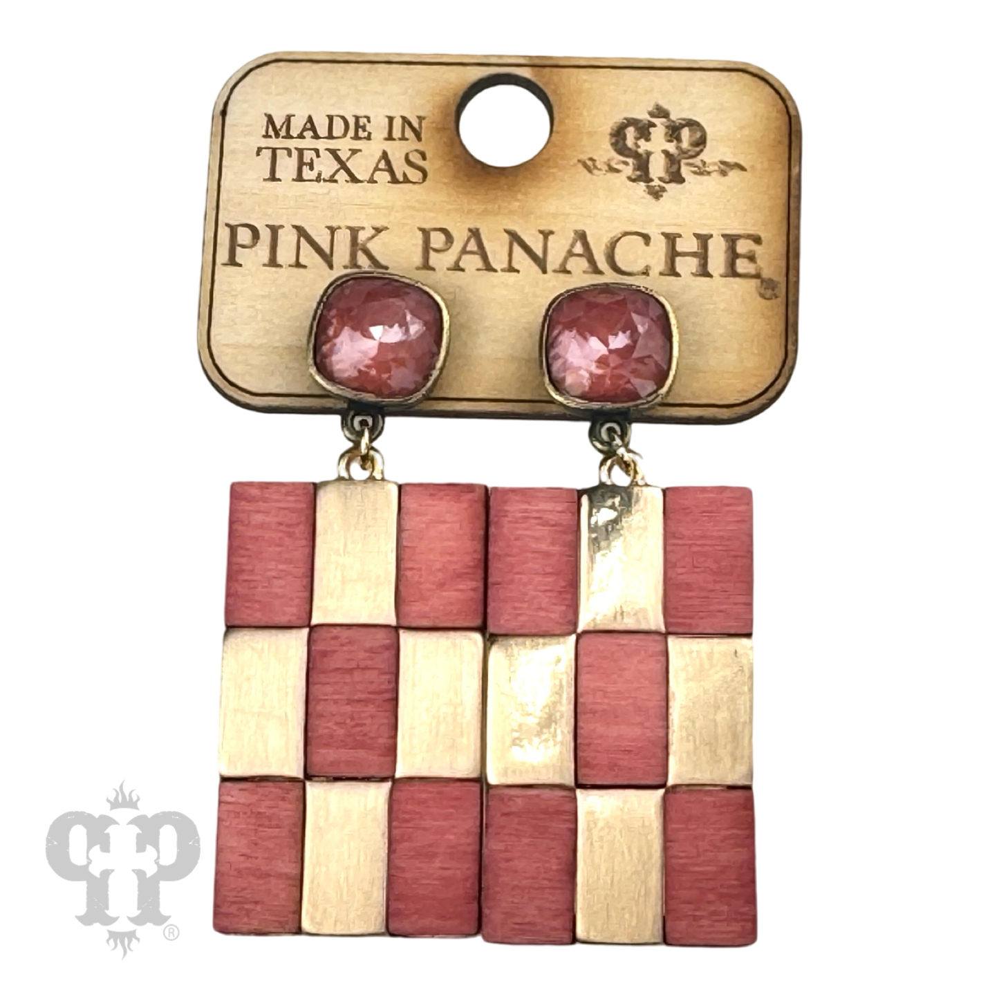 Checkerboard earring