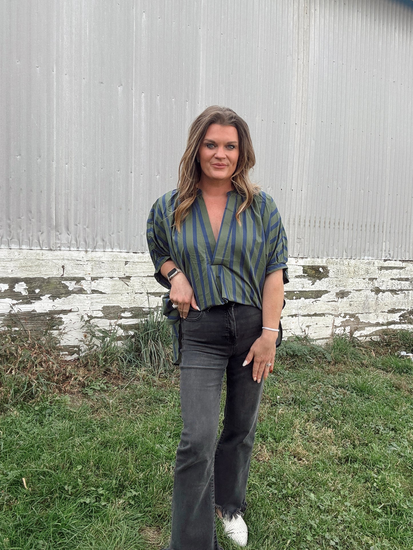 The Catherine Striped Dolman