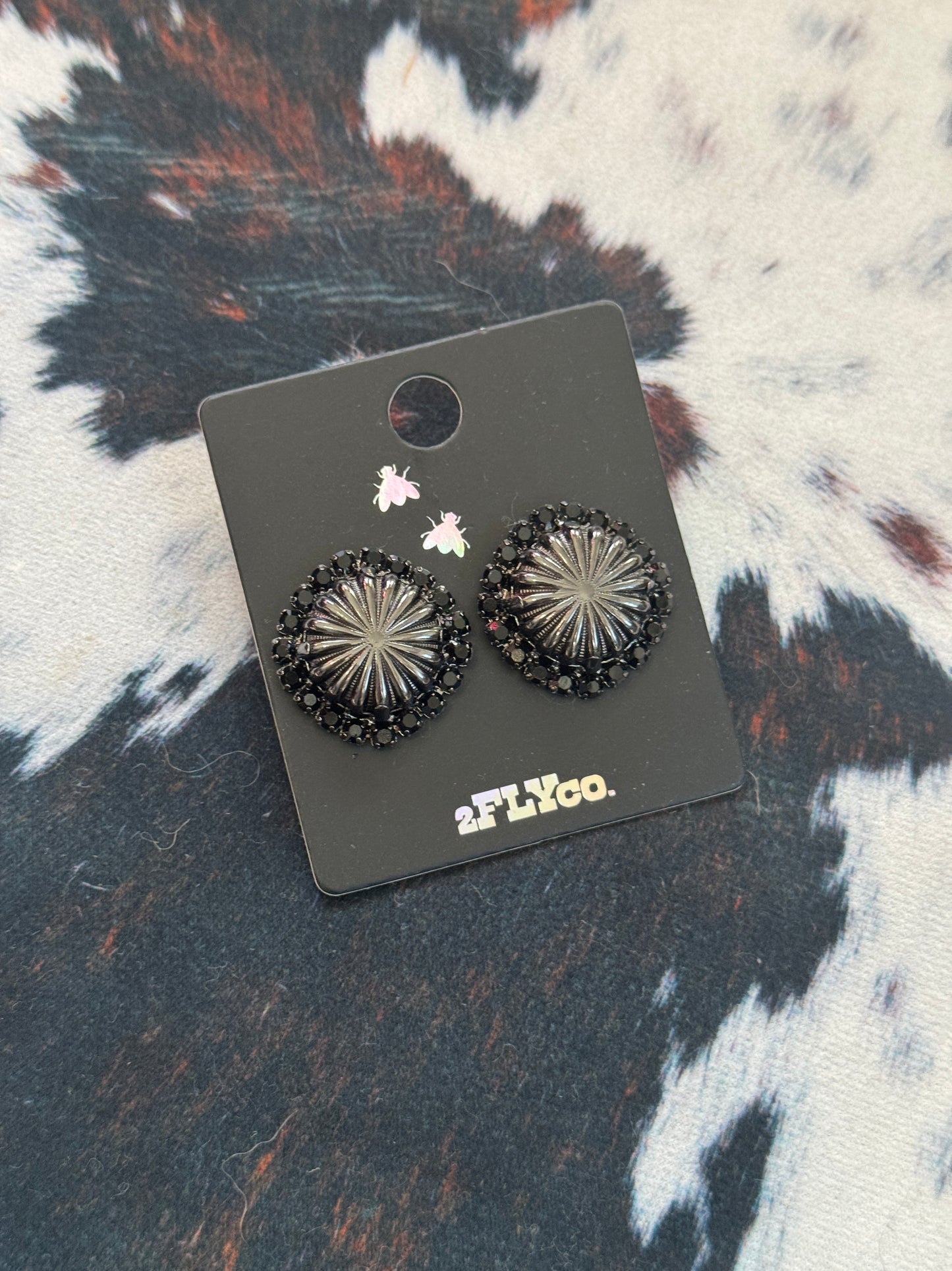 Giddy Up Concho Stud Earrings