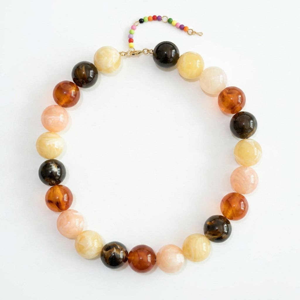 Jane Acrylic Beaded Necklace
