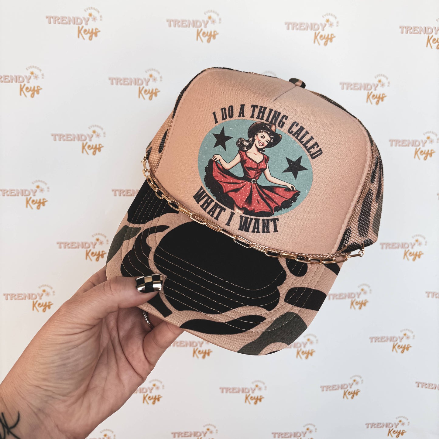 I Do What I Want Vintage Trucker Hat 