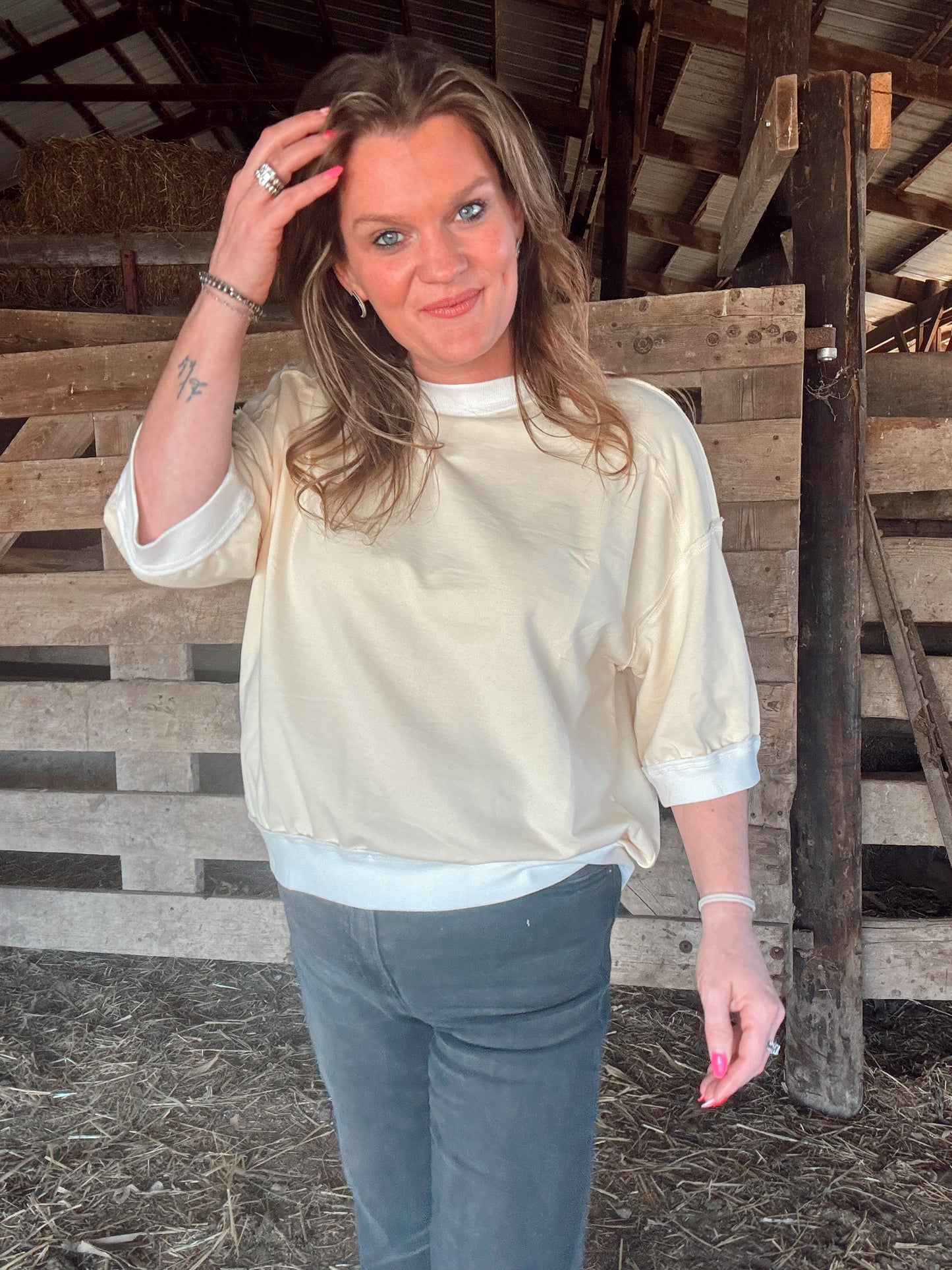 The Kate Raglan- Butter Yellow