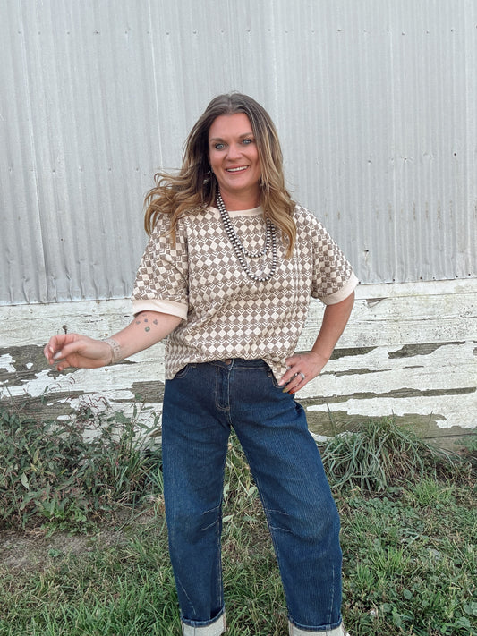 Jolie Jacquard Top