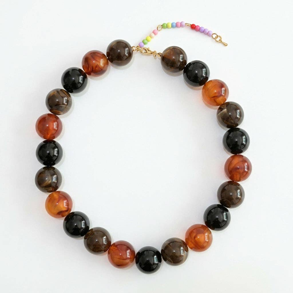 Jane Acrylic Beaded Necklace