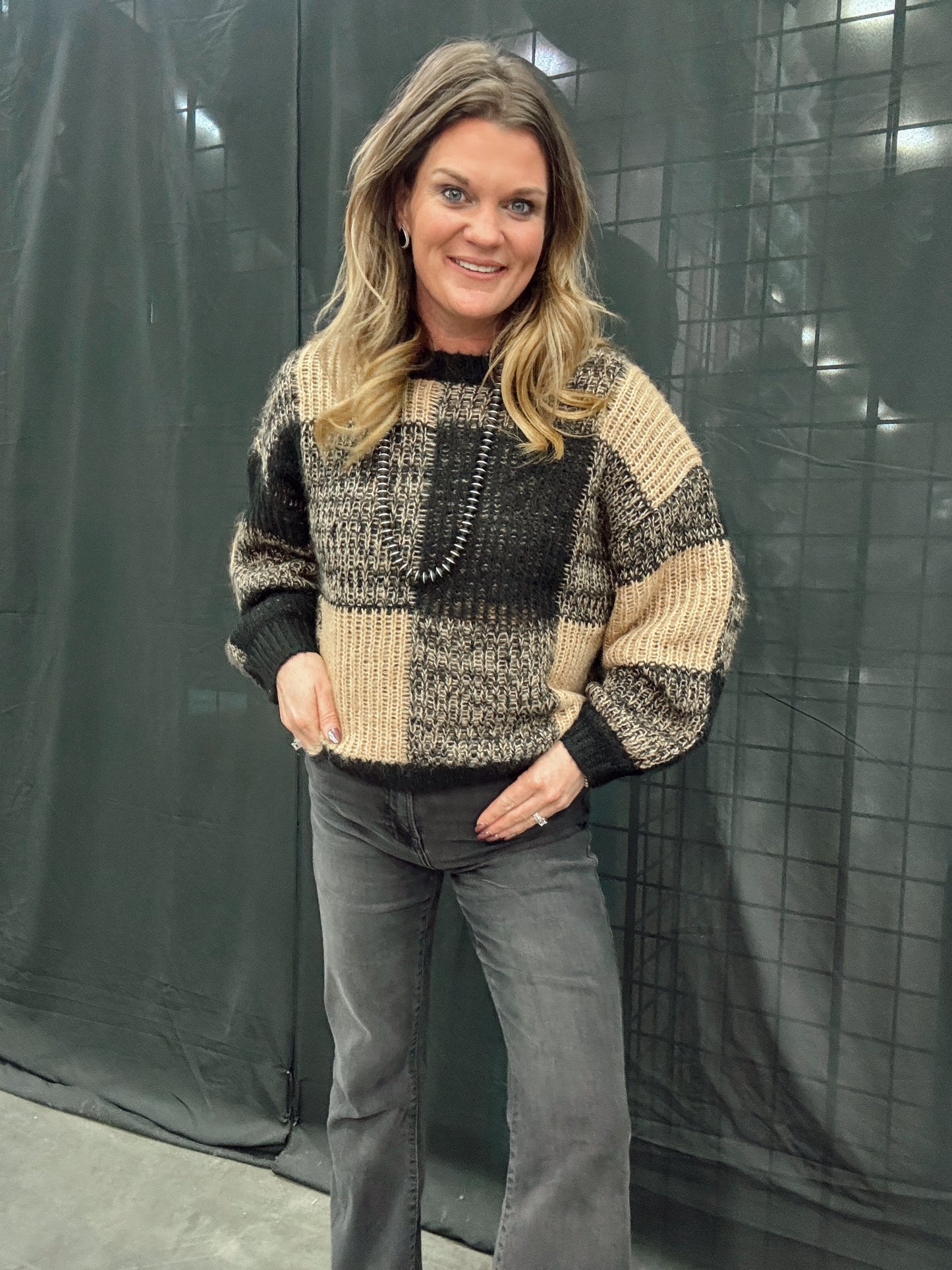 The Jayce Checked Sweater