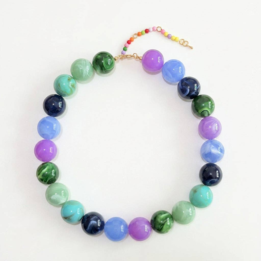 Jane Acrylic Beaded Necklace