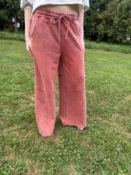 The Hayes Flare Pant- Rust