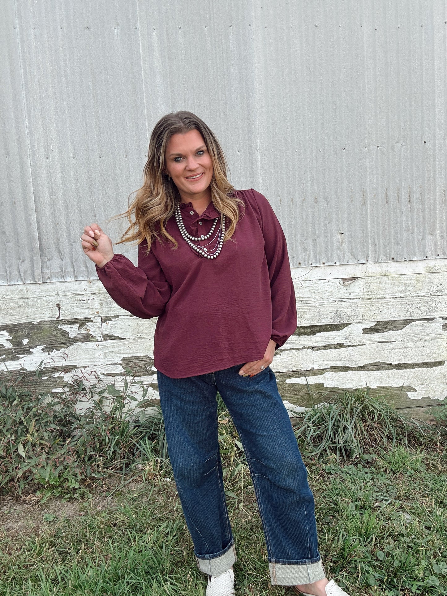 The Ryanne Ruffle Blouse