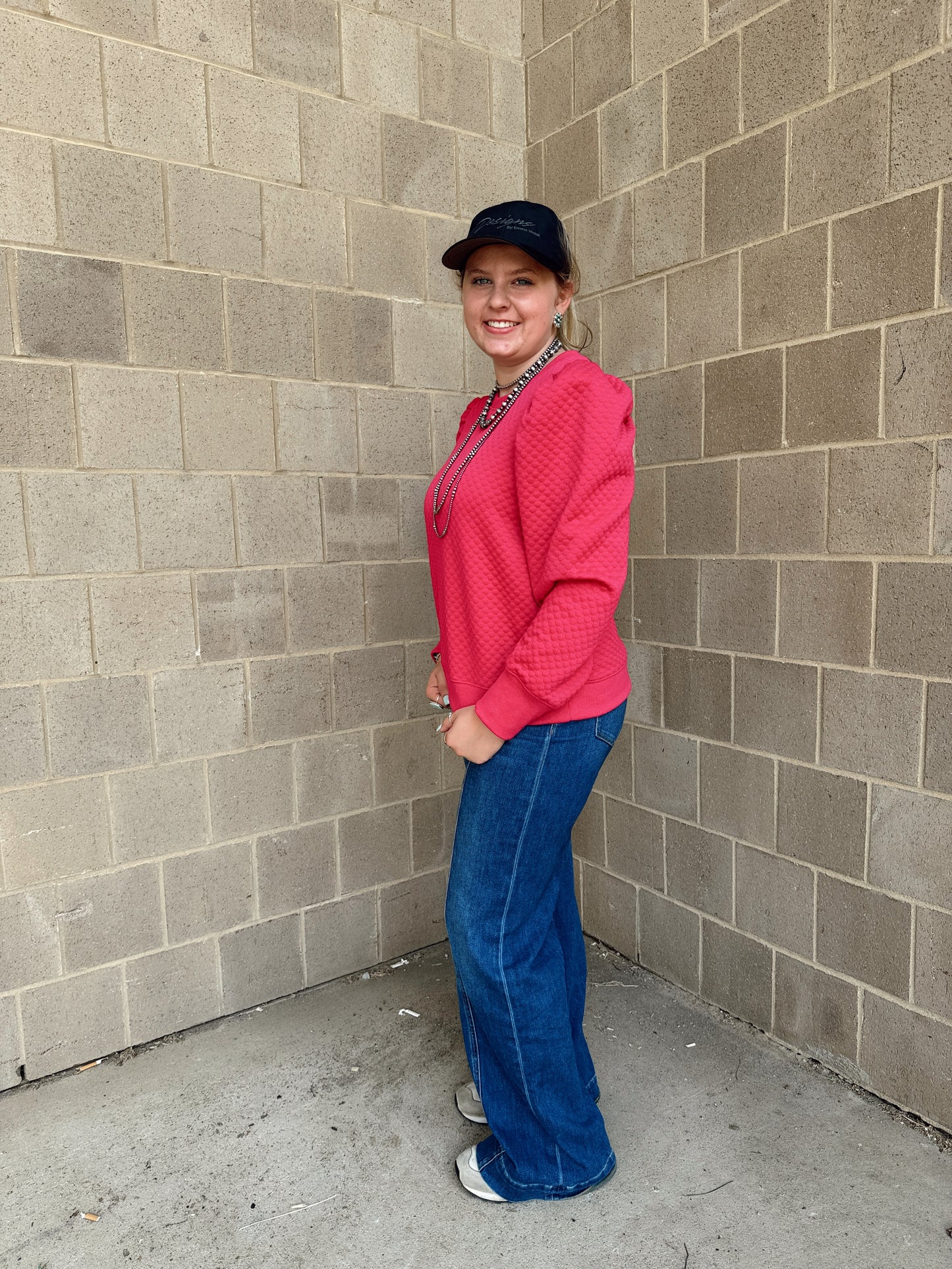 Quilted Puff Sleeve Top