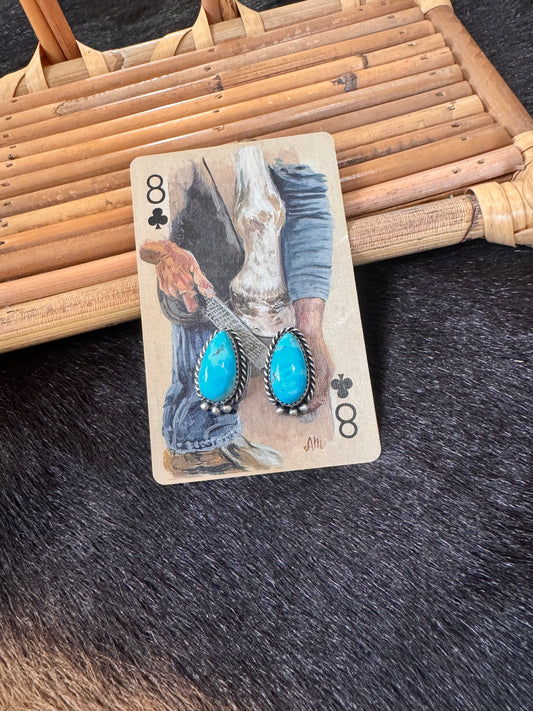 Genuine Turquoise Stud