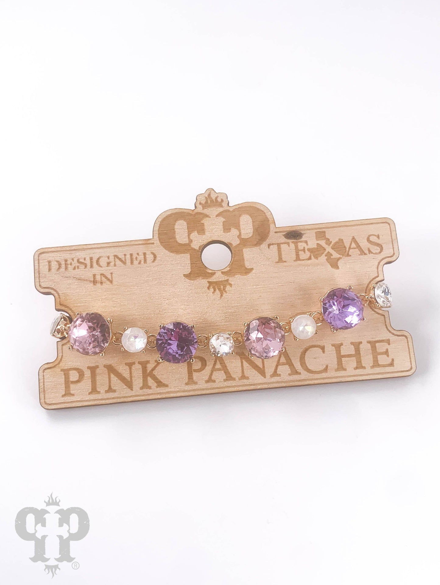 Multi-color rhinestone bracelet