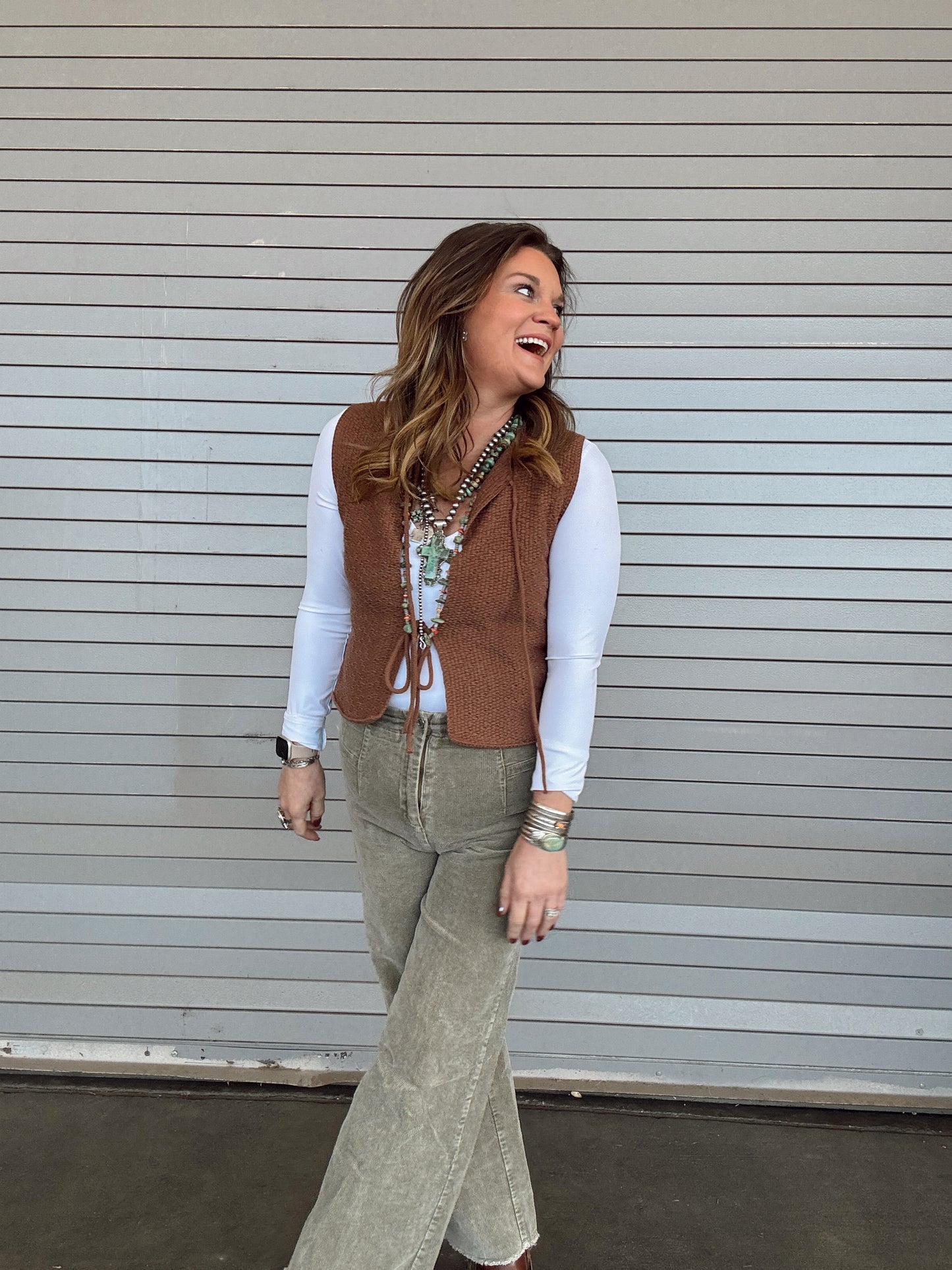 The Abigail Tie Vest