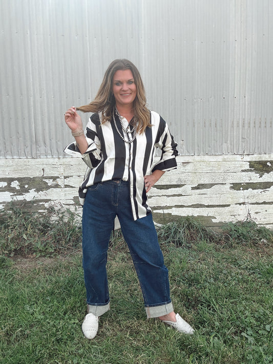 The Ella Striped Button Down
