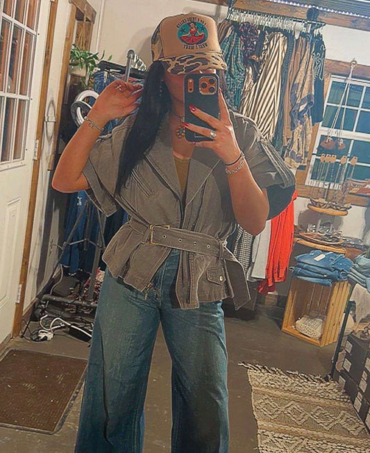 Black Acid Wash Denim Moto Jacket