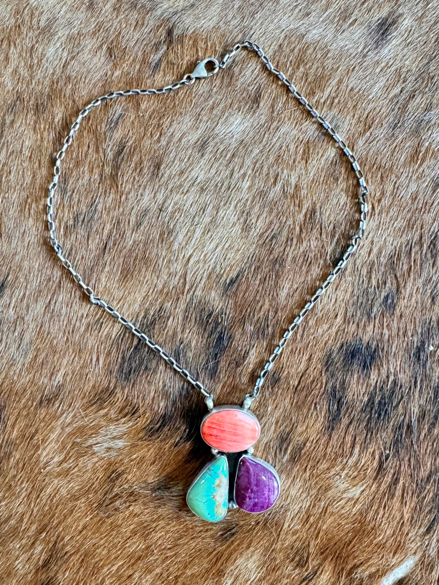 Navajo 3 Stone Necklace