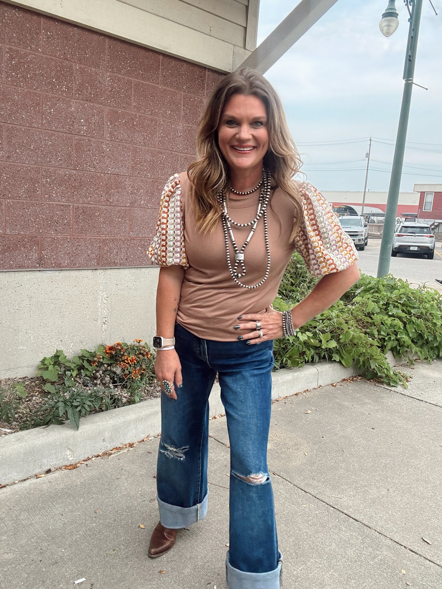 The Vera Crochet Sleeve Top