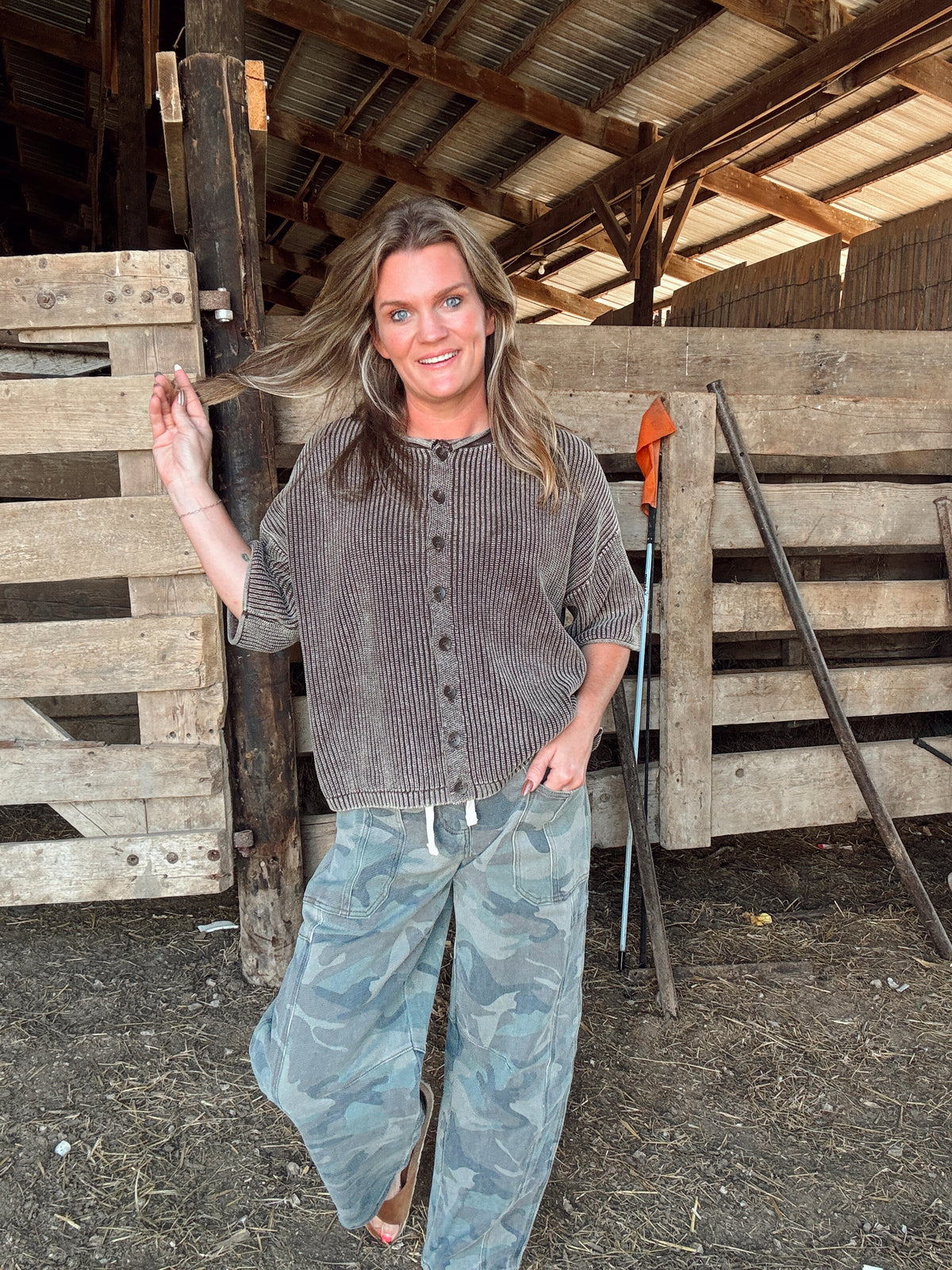 The Swayze Cardigan- Dark Brown