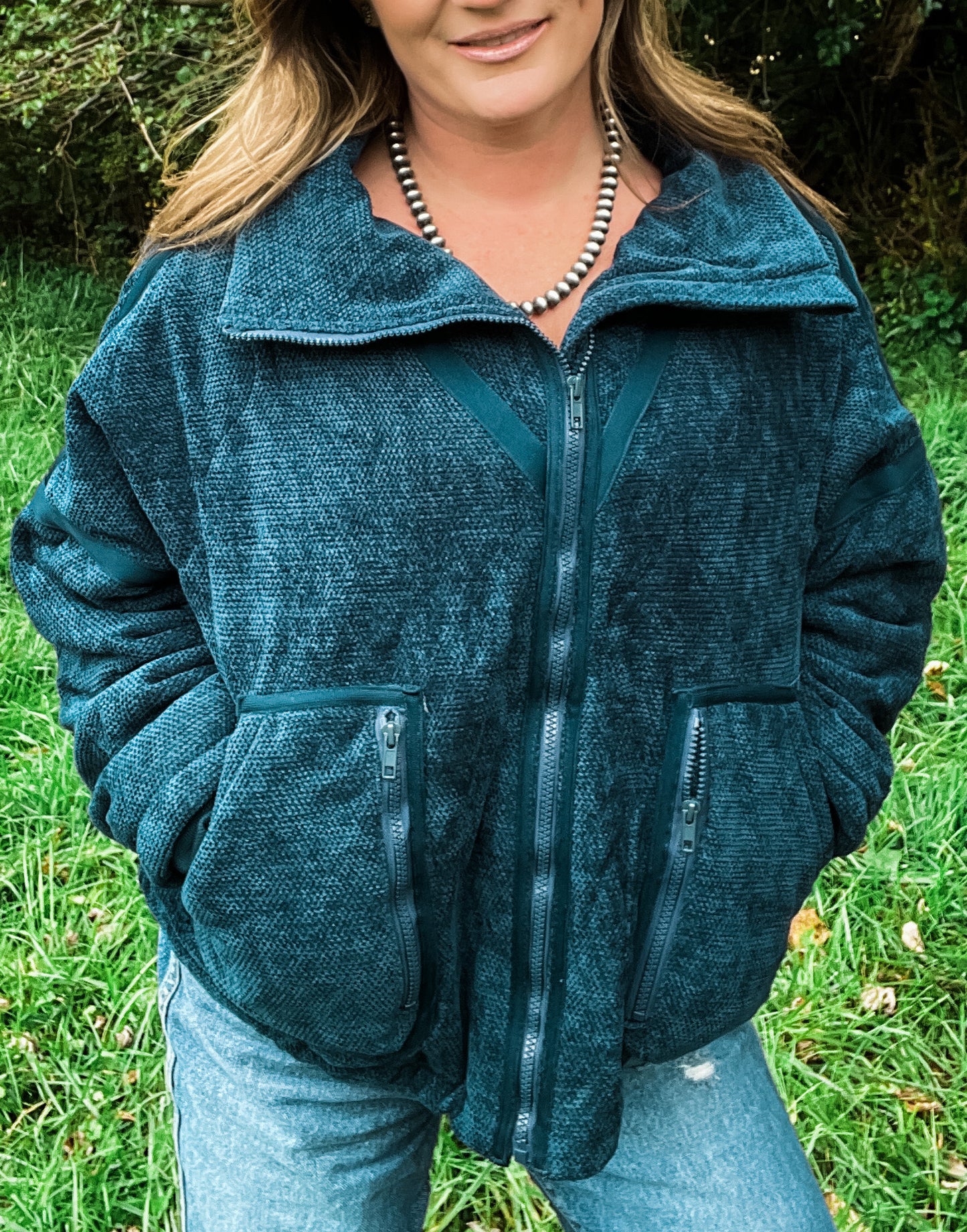 Deep Teal Warm Cozy Coat