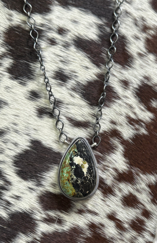 Genuine Navajo Black Jack Necklace