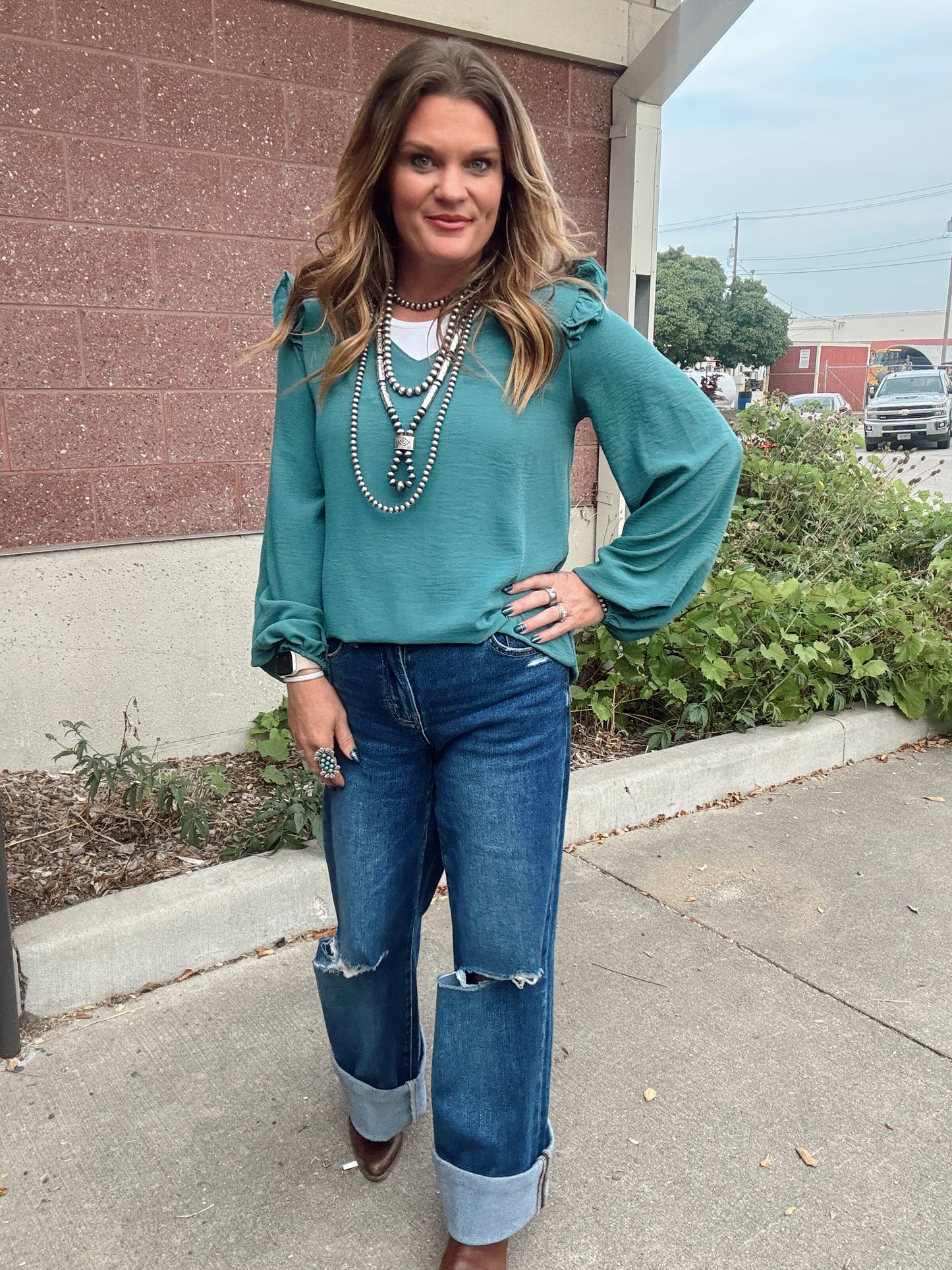 The Piper Ruffle Sleeve Top