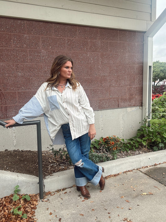 Striped Button Down