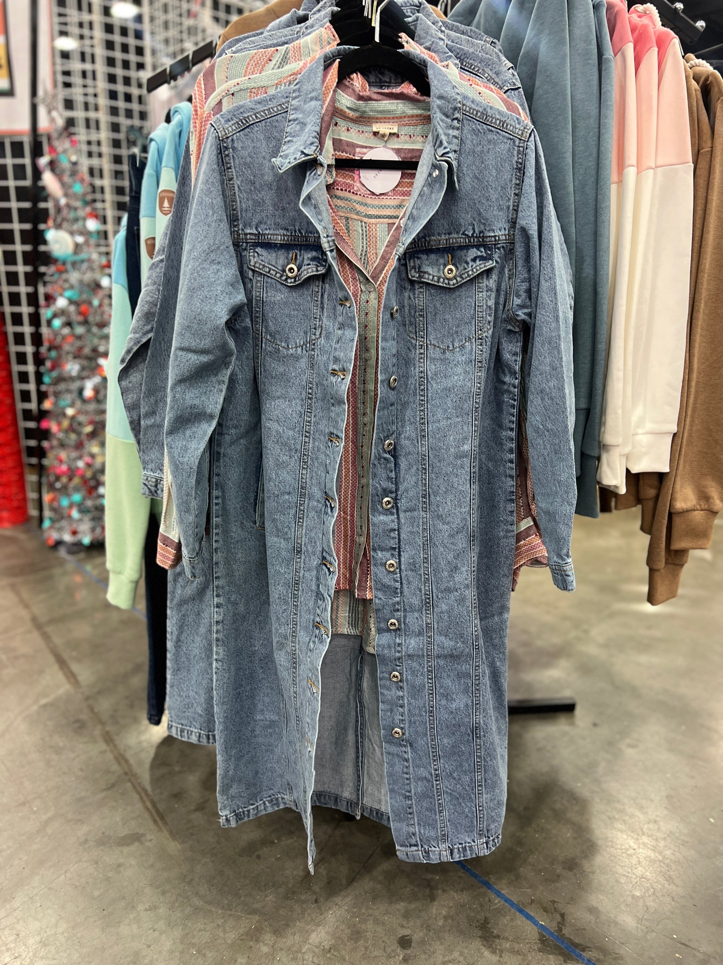 Denim Duster Jacket