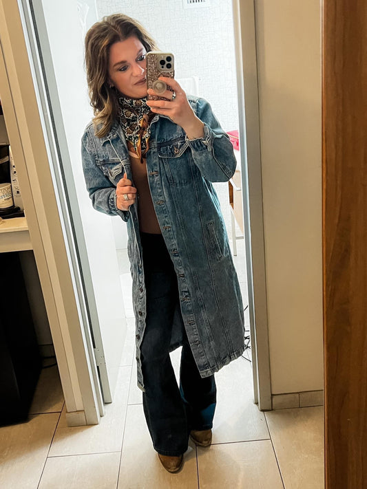 Denim Duster Jacket