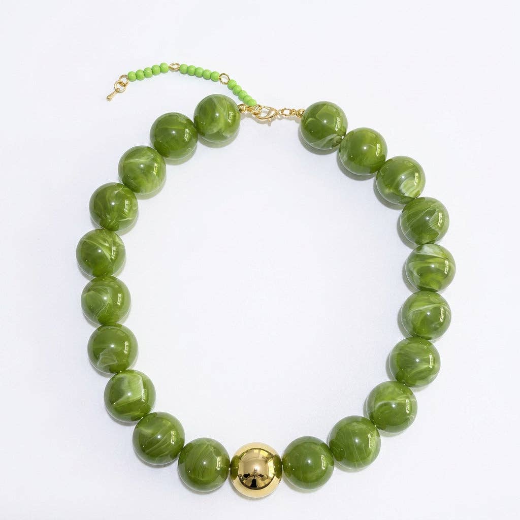 Jane Acrylic Beaded Necklace