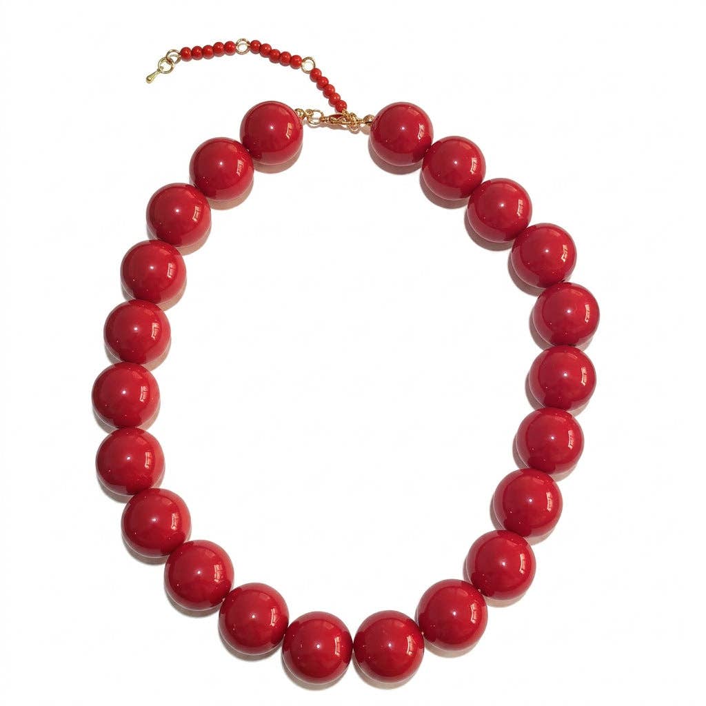 Jane Acrylic Beaded Necklace
