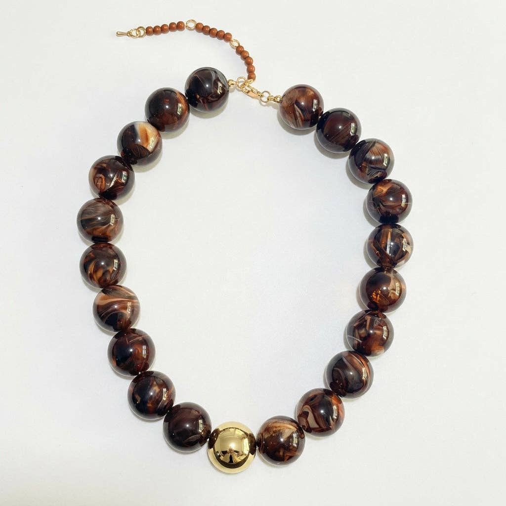 Jane Acrylic Beaded Necklace