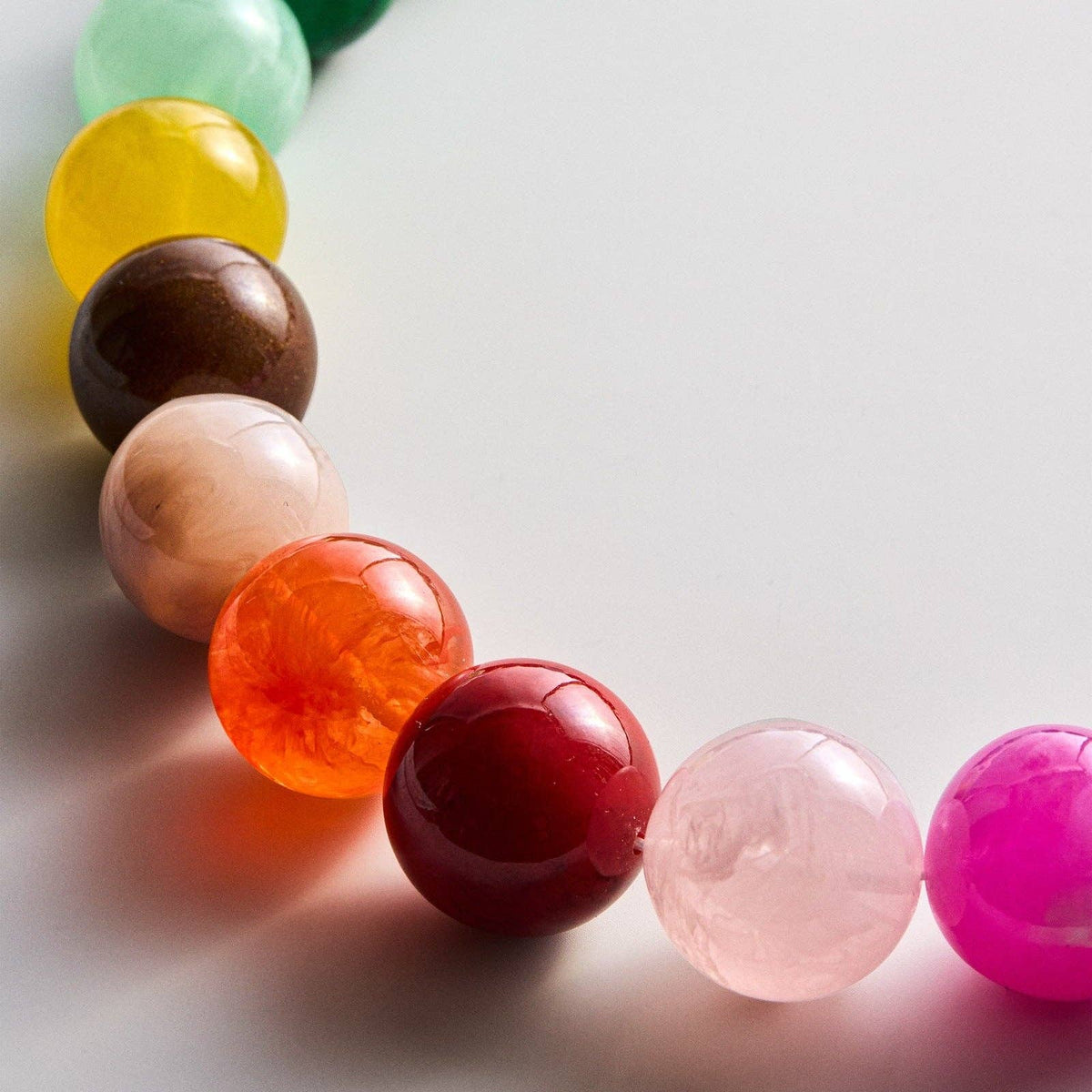 Jane Acrylic Beaded Necklace