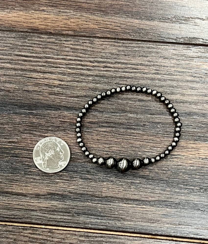 Handmade Polish Navajo Bead Stretch Bracelet