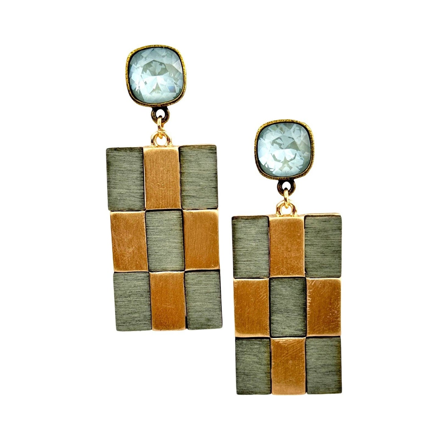 Checkerboard earring